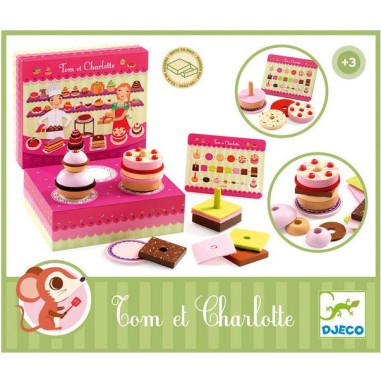 Boîte à gâteaux Charlotte et Tom - jouet en bois de dinette pour enfant - Djeco Boîte à gâteaux Charlotte et Tom - jouet en bois de dinette pour enfant - Djeco