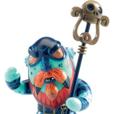Figurine Gnomus & Ze cage pirate arty toys - Djeco Figurine Gnomus & Ze cage pirate arty toys - Djeco