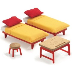 Djeco - Maisons de poupées - La chambre des enfants 2