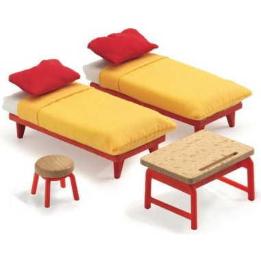 Djeco - Maisons de poupées - La chambre des enfants Djeco - Maisons de poupées - La chambre des enfants