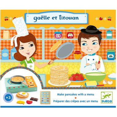Gaëlle et Titouan atelier crêpe - Djeco - Un jeu Djeco Gaëlle et Titouan atelier crêpe - Djeco - Un jeu Djeco