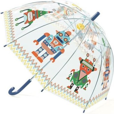 Parapluie robots de Taille M - Djeco Parapluie robots de Taille M - Djeco
