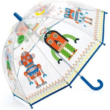 Parapluie robots de Taille M - Djeco Parapluie robots de Taille M - Djeco
