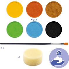 Djeco - Palettes Et Coffrets - Palette 6 Couleurs - Nature 2