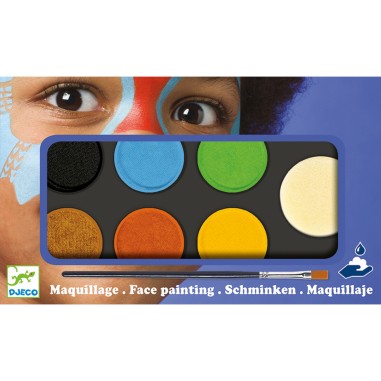 Djeco - Palettes Et Coffrets - Palette 6 Couleurs - Nature Djeco - Palettes Et Coffrets - Palette 6 Couleurs - Nature