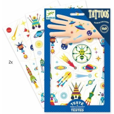 Djeco - Tatouages - Space oddity Djeco - Tatouages - Space oddity