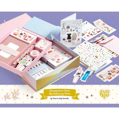 Coffret Ma papeterie Tinou Lovely Paper - Djeco