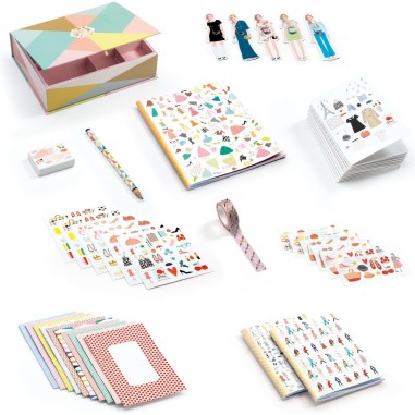 Coffret Ma papeterie Tinou Lovely Paper - Djeco Coffret Ma papeterie Tinou Lovely Paper - Djeco