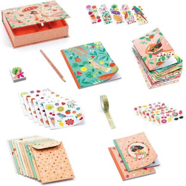 Coffret Ma papeterie Marie Lovely Paper - Djeco Coffret Ma papeterie Marie Lovely Paper - Djeco