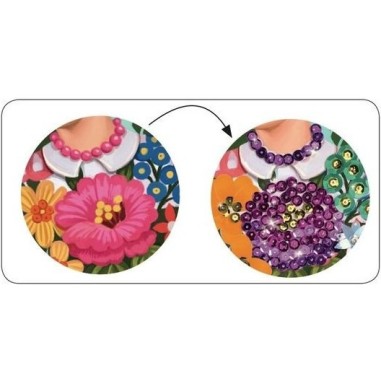 Djeco - Tableaux de sequins - Espiègles et coquettes Djeco - Tableaux de sequins - Espiègles et coquettes