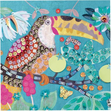 Djeco - Tableaux de sequins - Flamboyants Djeco - Tableaux de sequins - Flamboyants