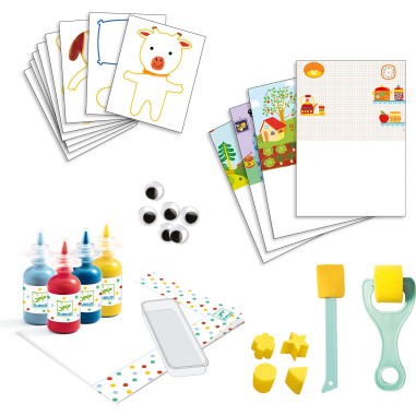 Djeco - Peinture pour les petits - Les aventures des doudous Djeco - Peinture pour les petits - Les aventures des doudous