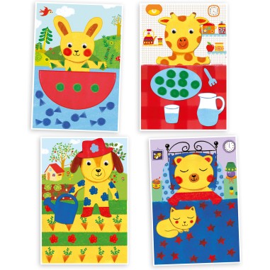 Djeco - Peinture pour les petits - Les aventures des doudous Djeco - Peinture pour les petits - Les aventures des doudous