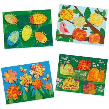 Peindre avec des billes défilé multicolore - loisirs créatifs 3 ans - Djeco Peindre avec des billes défilé multicolore - loisirs créatifs 3 ans - Djeco