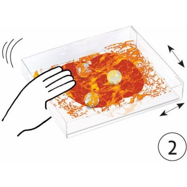 Peindre avec des billes défilé multicolore - loisirs créatifs 3 ans - Djeco Peindre avec des billes défilé multicolore - loisirs créatifs 3 ans - Djeco