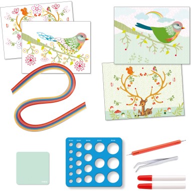 Quilling - Saisons en colimaçons - un jeu Djeco Quilling - Saisons en colimaçons - un jeu Djeco