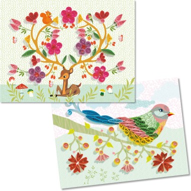 Quilling - Saisons en colimaçons - un jeu Djeco Quilling - Saisons en colimaçons - un jeu Djeco