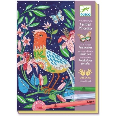 Feutres pinceaux au jardin - loisirs créatifs Djeco Feutres pinceaux au jardin - loisirs créatifs Djeco