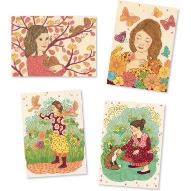 Feutres pinceaux sous le charme - loisirs créatifs Djeco Feutres pinceaux sous le charme - loisirs créatifs Djeco