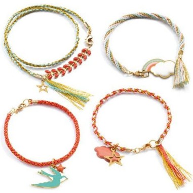 Coffret créatif bracelets kumihimo : céleste - djeco - Djeco Coffret créatif bracelets kumihimo : céleste - djeco - Djeco