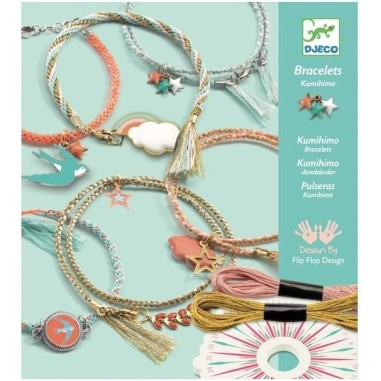Coffret créatif bracelets kumihimo : céleste - djeco - Djeco Coffret créatif bracelets kumihimo : céleste - djeco - Djeco