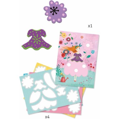 Feutres Magiques - Les jolies robes de Marie - Un jeu Djeco Feutres Magiques - Les jolies robes de Marie - Un jeu Djeco