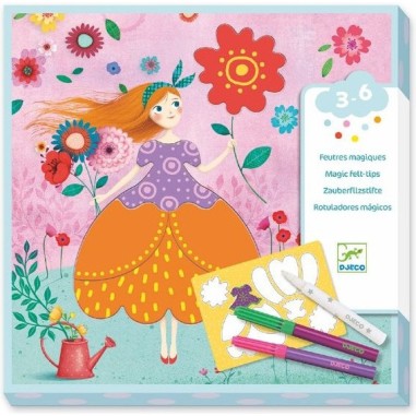 Feutres Magiques - Les jolies robes de Marie - Un jeu Djeco Feutres Magiques - Les jolies robes de Marie - Un jeu Djeco