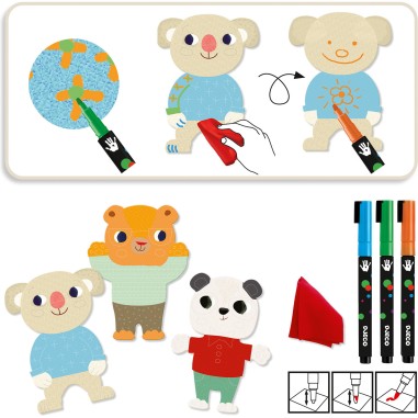 Coloriage pour les petits - Les Mimis - Djeco Coloriage pour les petits - Les Mimis - Djeco