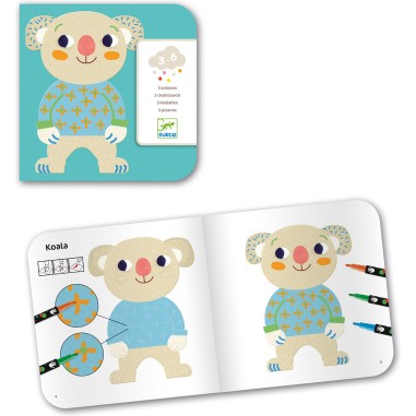 Coloriage pour les petits - Les Mimis - Djeco Coloriage pour les petits - Les Mimis - Djeco