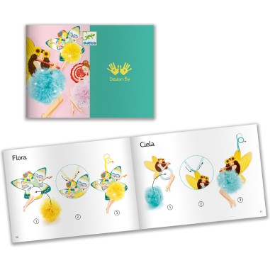 Djeco - Tricotin et pompons - Pompons Fées Djeco - Tricotin et pompons - Pompons Fées