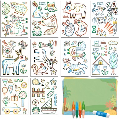 Djeco - Coloriage pour les petits - Un monde à  créer, animaux Djeco - Coloriage pour les petits - Un monde à  créer, animaux