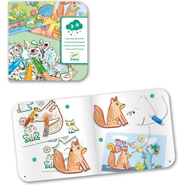 Djeco - Coloriage pour les petits - Un monde à  créer, animaux Djeco - Coloriage pour les petits - Un monde à  créer, animaux