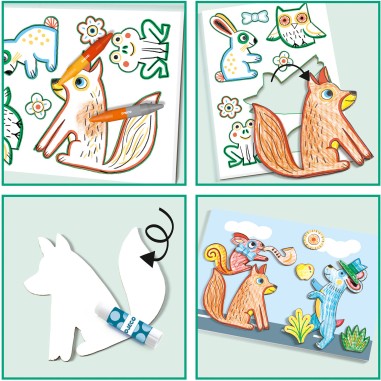 Djeco - Coloriage pour les petits - Un monde à  créer, animaux Djeco - Coloriage pour les petits - Un monde à  créer, animaux