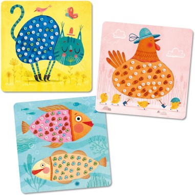 Mosaïque de Perles en Pâte à Modeler Kit Créatif Djeco Mosaïque de Perles en Pâte à Modeler Kit Créatif Djeco