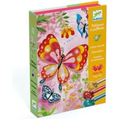 Tableau à pailleter papillons - loisirs créatifs - Djeco