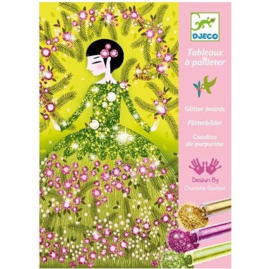 Tableau à pailleter robes - loisirs créatifs - Djeco Tableau à pailleter robes - loisirs créatifs - Djeco