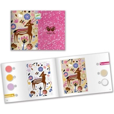 Sables colorés merveilles des bois - Art au numéro - Djeco Sables colorés merveilles des bois - Art au numéro - Djeco