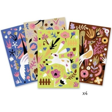 Sables colorés merveilles des bois - Art au numéro - Djeco Sables colorés merveilles des bois - Art au numéro - Djeco