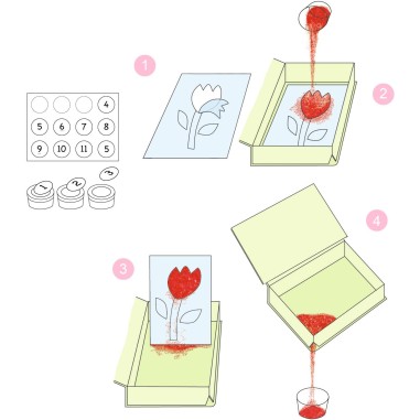 Sables colorés à croquer - loisirs créatifs Djeco Sables colorés à croquer - loisirs créatifs Djeco