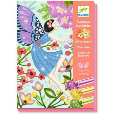 Djeco - Tableaux à  pailleter - La douceur des fées Djeco - Tableaux à  pailleter - La douceur des fées