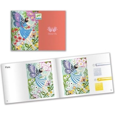 Djeco - Tableaux à  pailleter - La douceur des fées Djeco - Tableaux à  pailleter - La douceur des fées