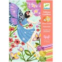 Djeco - Tableaux à  pailleter - La douceur des fées Djeco - Tableaux à  pailleter - La douceur des fées