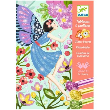 Djeco - Tableaux à  pailleter - La douceur des fées Djeco - Tableaux à  pailleter - La douceur des fées