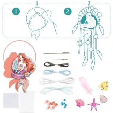 Attrape rêve douce sirène - Do it Yourself - Djeco Attrape rêve douce sirène - Do it Yourself - Djeco