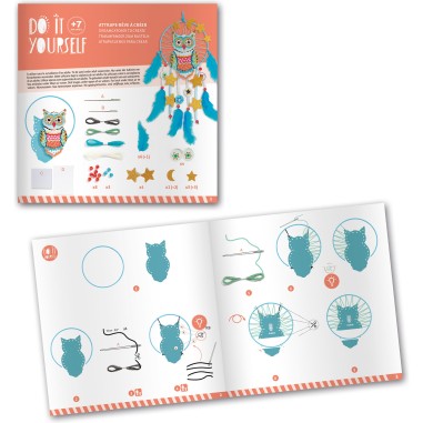 Do it yourself - Attrape rêve Golden chouette - Djeco Do it yourself - Attrape rêve Golden chouette - Djeco