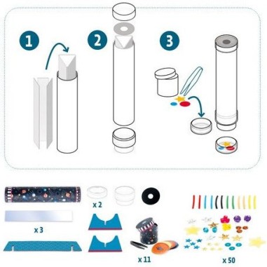 Kaléidoscope à assembler immersion spatiale - Do it Yourself Djeco Kaléidoscope à assembler immersion spatiale - Do it Yourself Djeco