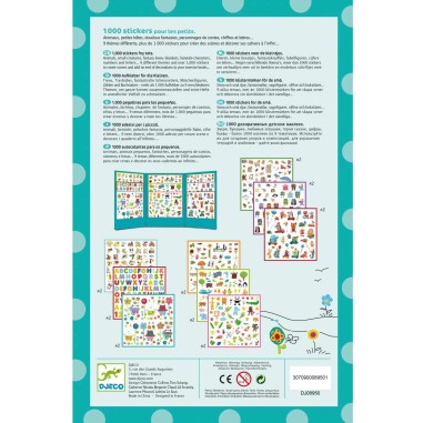 Djeco - Stickers pour les petits - 1000 stickers pour les petits Djeco - Stickers pour les petits - 1000 stickers pour les petits