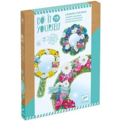 3 miroirs à décorer douceur florale - Do it Yourself Djeco