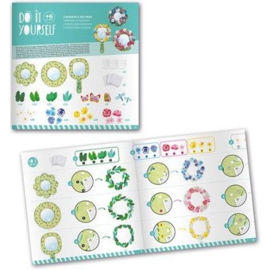 3 miroirs à décorer douceur florale - Do it Yourself Djeco 3 miroirs à décorer douceur florale - Do it Yourself Djeco