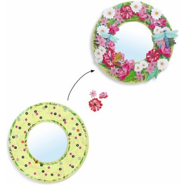 3 miroirs à décorer douceur florale - Do it Yourself Djeco 3 miroirs à décorer douceur florale - Do it Yourself Djeco